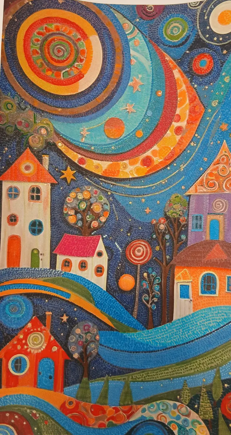 Luna colorida