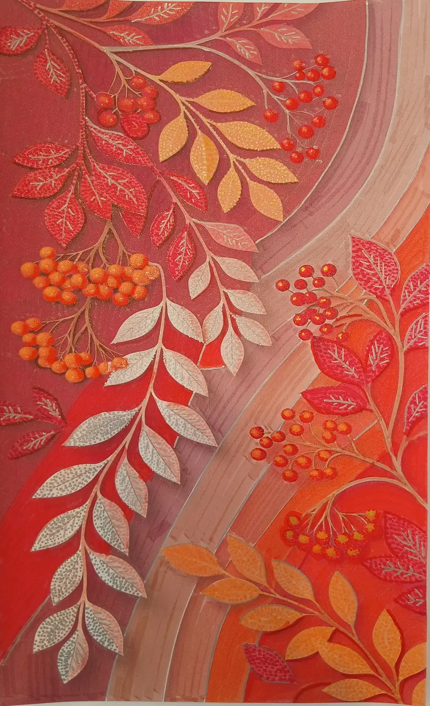 Naranja y rojo